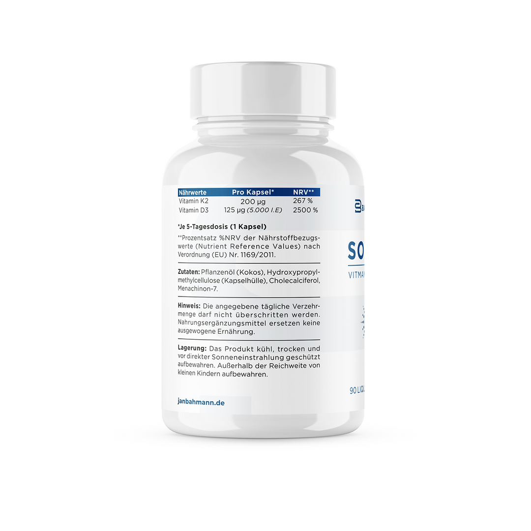 SONNE - Vitamin D3 + K2