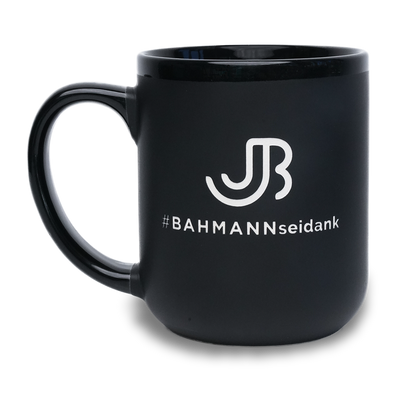 #BAHMANNseidank - Hochwertige XL Tasse mit Gravur